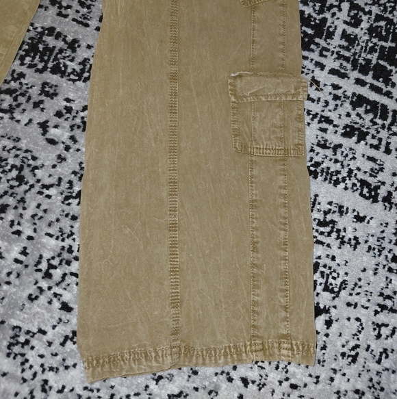 BDG Urban Outfitters Camel Cargo Pants Small Y2K Baggy Gorpcore Tan - Picture 6 of 15